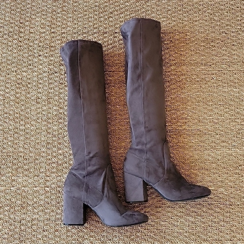 Seven Dials Black Heeled Boots Size 10 Fall Winter Cottagecore Quiet Luxury Cozy